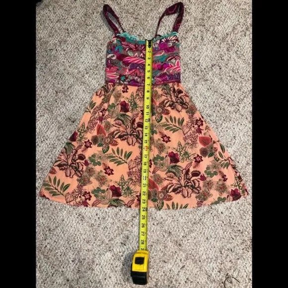 EUC Maaji Dress Swimsuit Cover Up Colorful Small Pink Floral - Picture 5 of 8